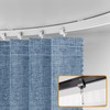 JILRON Accordion Partition Curtain with Ceiling Track - Space-Saving Room