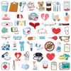 50Pcs Cartoon Nurse Doctor Stickers for Girls Boys Children Teens,Modern