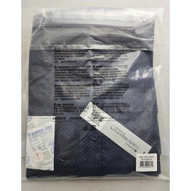 Chef Works Contemporary Collections Shirt Navy Polka Dot Size 2XL WOMENS