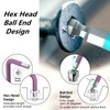 Unifizz 5mm Ball End Hex Key Wrench, L Shaped Long