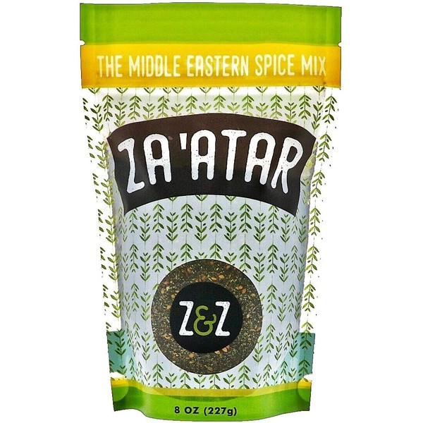 Za'atar by Z&Z (Zaatar/Zatar/Zahtar) â Eat. Good. Za'atar, 8oz â Middle Eastern Spice Mix you can Snack on