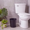 Suclain 2 Pcs Small Bathroom Trash Can—Small Black Metal Trash