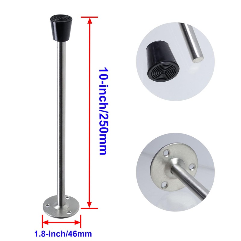Rannb Extra Long Door Stopper Wall Mount Door Stop Bumper
