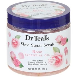 Dr Teals Canero Dr. Teals Shea Sugar Scrub Rose 19 Ounce Jar