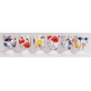 Rainbow Decors Wildflowers Meadow Egg Cups Set of 6 Fine