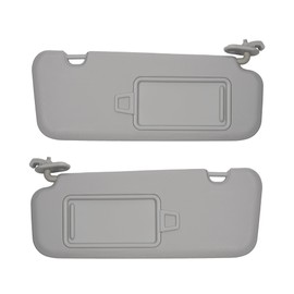 Dasbecan Left Driver & Right Passenger Side Sun Visor Compatible with Hyundai Elantra AD(Sixth Gen) 2016 2017 2018 2019 2020 Replace 85210-F0100TTX 85220-F0100TTX Gray Without Light