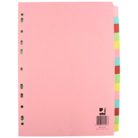 Q-Connect A4 15 Part Subject Divider KF01516 - Multicolor