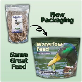 Natural Waterscapes Waterfowl Feed (5 lb) Floating Duck Food | for Wild Ducks, Pet Ducks, Geese, Swans