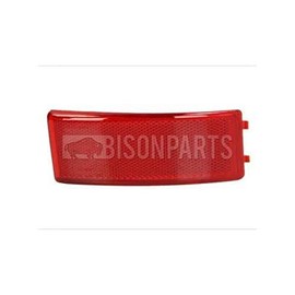 Bison Parts FOR050 LH Passenger Side Rear Bumper Reflector, Red