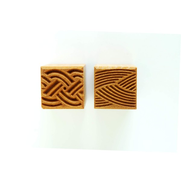MKM Pottery Tools Stamps 4 Clay Medium Square Decorative Stamp