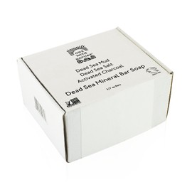 DEAD SEA Salt Mud Charcoal – Soap Variety Pack, Dead Sea Mud, Dead Sea Salt, Activated Charcoal. With Shea Butter, Argan Oil. All Skin type, Problem Skin. Acne Treatment, Eczema, Psoriasis, 3/7oz Bars