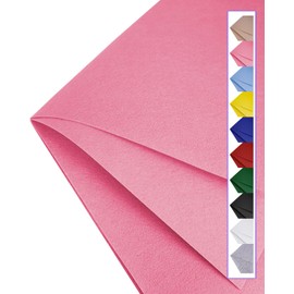 Pink Felt Fabric 72" X 18"(Half Yard) Large Felt Sheets Stiff Craft Felt by The Yard for DIY Crafts Letter Coaster Flower Ornament Sewing Party Decoration Christmas Supplies Nonwoven (Pink)