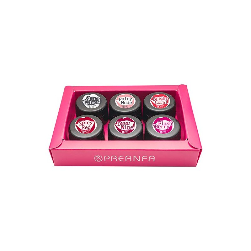 PRE GEL Color EX Shiny Gloss Series 6 Color Set