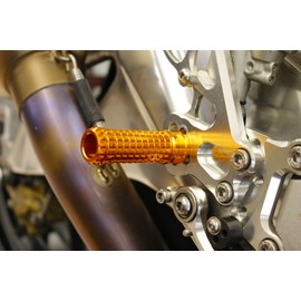 POSH FAITH 906015-04 Motorcycle Supplies, Aluminum Machine Step Bar, Mold, Straight, M8 Tap, 2 Pieces, Gold