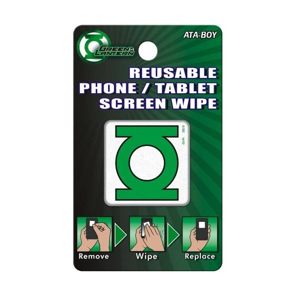 Ata-Boy Green Lantern Reusable Phone/Tablet Screen Wipe