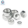 M8(8mm) Iron White Zinc Hex Nut for Bolts & Screws