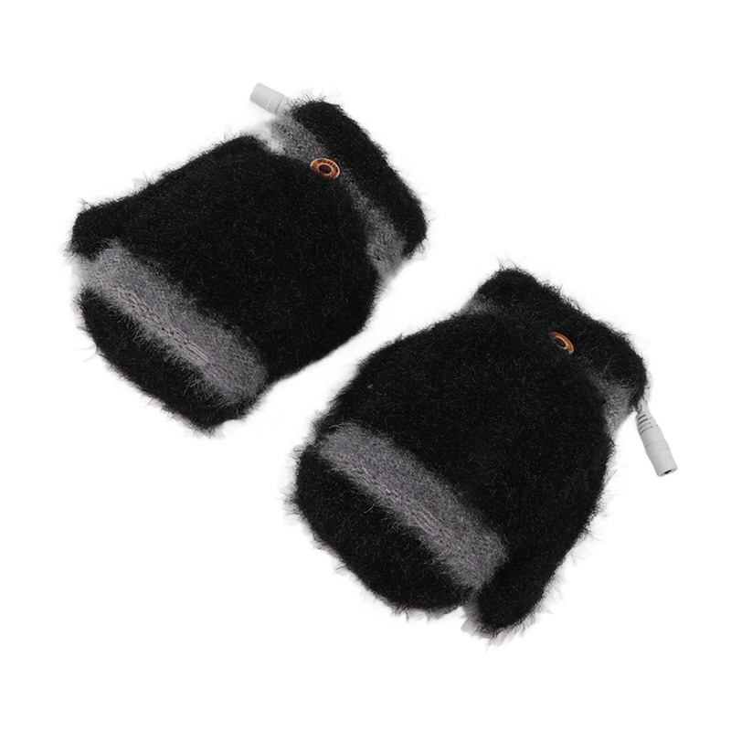 Electric USB Heated Gloves Double Side Heating Keep Warm Fingerless