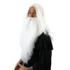 Party/Fancy Dress/Halloween LONG Beard & WIG set WHITE WIZARD SORCERER
