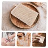 FRCOLOR 3pcs Cotton Linen Bath Wipes Face Washcloths Soft Absorbent