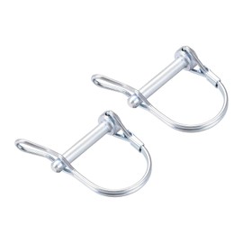 sourcing map 2Pcs 3/16" Dia Trailer Coupler Pin, 1-5/8" Long Coupler Pin Shaft Locking Pin, Round Pto Pin for Farm Trailers Wagons Lawn Hitches and Garden