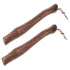 Sosoport 2pcs Sturdy Wooden Axe Handle Comfortable Grip Replacement for