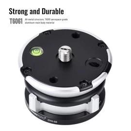 SUNWAYFOTO DYH-68 Leveling Base Tripod Head 22 lbs Load Capacity