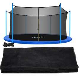 ORCC Trampoline Net - Trampoline Netting Replacement for 6-8 Straight Poles - 10FT 12FT 14FT 15FT Round Frame Trampolines (Replacement Net Only)