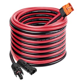 Solar to XT60i Cable 10AWG - MOOKEERF 25FT Solar Panel to XT60i Adapter Connector XT60i-F Extension Cable for Portable Power Station Solar Generator