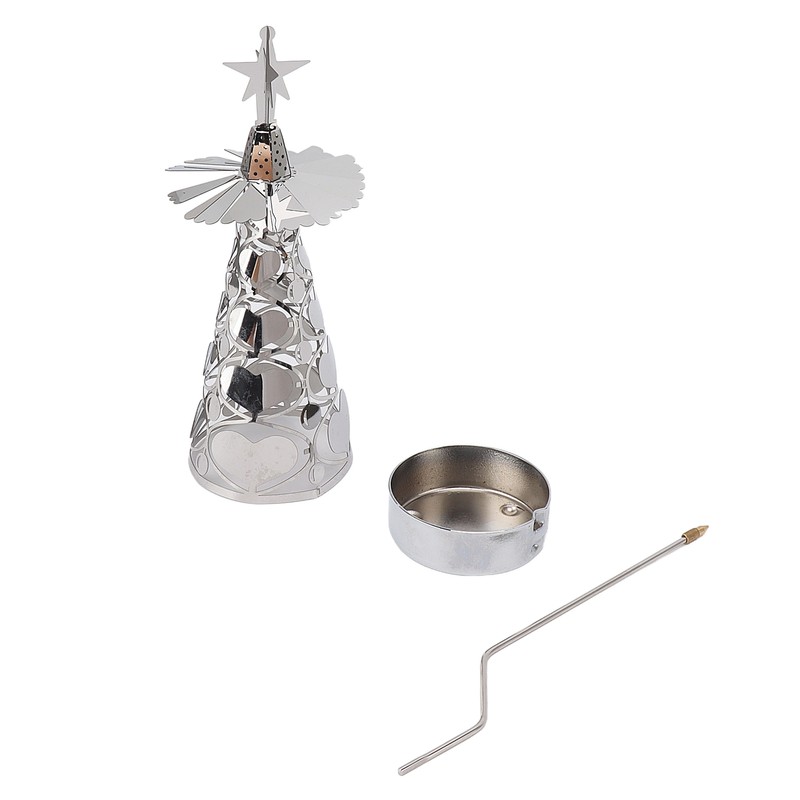 Spinning Candle Holder Rotating Candlestick Set for Romantic Wedding Christmas