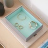 Stackers Dove Grey & Mint Classic Medium Jewellery Box Chunky