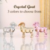 Realistic Animal Crystal Goat Art Figurine Collection Table top Ornament