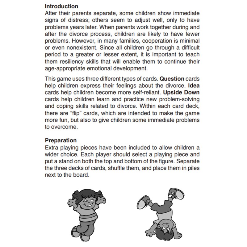 The Upside Down Divorce Game: A Game to Help Children