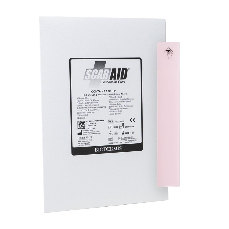 Scar Aid, tira de silicón grado médico, reduce cicatrices por