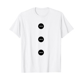 Snowman Costume Buttons Funny Christmas T-Shirt