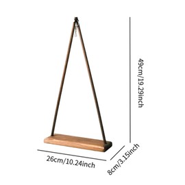 Fenteer Wind Chime Stand Terrariums Hanger Desktop with Flat Base 19.3 inch Wooden Pendant Display Stand Air Plant Holder for Lantern