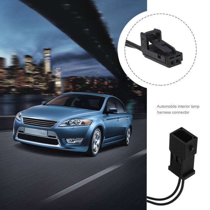 OTOTEC 2 Stück Auto Innenbeleuchtung Kabelbaum Stecker 2 Pin Innenbeleuchtung
