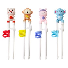 Chopsticks Children 4 Pieces Chopsticks Helper Chopsticks Aid Chopsticks Reusable Children Training Chopsticks Chopsticks Children Training Chopsticks Aid Children for Beginners Right Hand