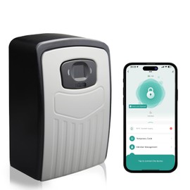 RESET-104 Smart Key Lock Box with Fingerprint, Bluetooth Controlled, Hide a Key Outside,Large Capacity, Remote Access, Ideal for Home, Office, Real Estate Agents, and Short-Term Rentals