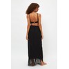 TRENDYOL Damen Quaste Viscose Sarong Rock Skirt, Schwarz, 42 EU
