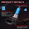 SHENKENUO 2x 9005/HB3 Halogen 100W 12V Headlight Bulb Hi Beam