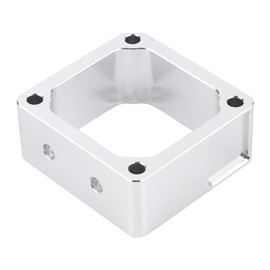 Intake Grid Heater Spacer, Aluminum Alloy Car Intake Grid Heater Delete Spacer Replacement for RAM Cummins 5.9L 98-07(Silver)