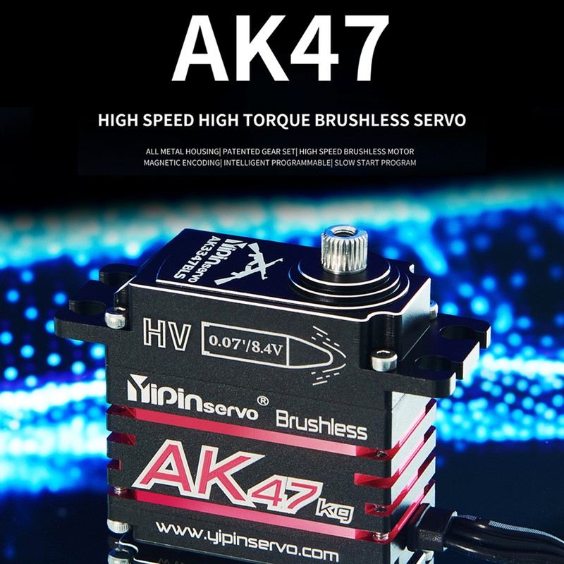 YIPINServo AK47 47KG 180° HV Magnetic Induction Waterproof Brushless Digital