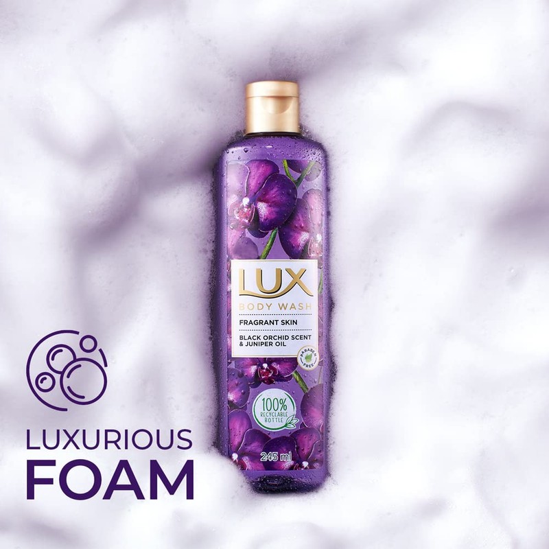 LUX Shower Gel Black Orchid Fragrance & Juniper Oil Bodywash