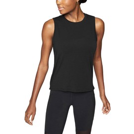 Mippo Workout Tops for Women Workout Tanks Backless Yoga Tops Muscle Exercise Athletic Tank Tops Loose Fit Summer Workout Gym Clothes for Women Black S