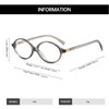 YAMEIZE Small Oval Blue Light Glasses Women - Men Retro