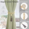 HIASTRA Magnetic Tassel Curtain Tiebacks - Elegant Decorative Window Holdbacks