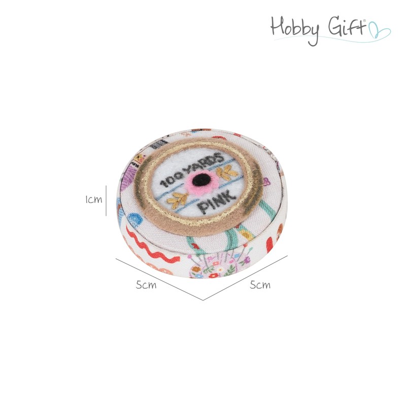 Hobby Gift Tape Measure - Retractable Fabric Covered Sewing Tape