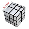 AHYUAN 3x3x3 Mirror Cube Dysmorphism Magic Speed Cube Silver 3D