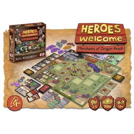 Pencil First Games Heroes Welcome Board Game – an Economic Game of Running a Shop for The Heroes and Monsters by Pencil First Games for 2-5 Players