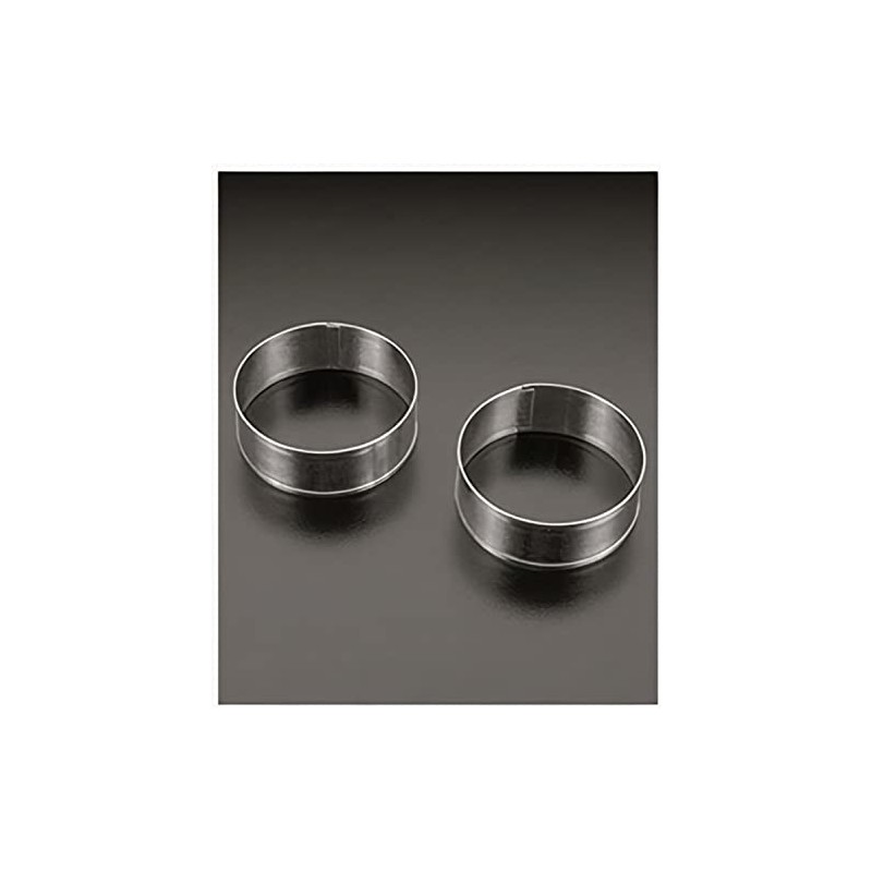 Metaltex Stainless Steel All Purpose Cooking Rings, Silver, 8 cm,